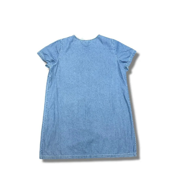 Blair Women's 2XL Vintage Denim Dress Embroidered Ladybug Blue Casual - Picture 2 of 8